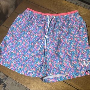 Chubbies Blue and Pink Floral Men's Shorts